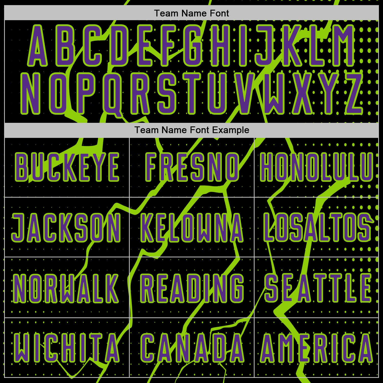 Custom Black Purple-Neon Green Lightning Sports Sublimation Soccer Uniform Jersey