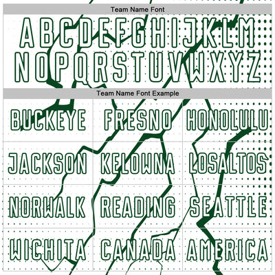 Custom White Green Lightning Sports Sublimation Soccer Uniform Jersey