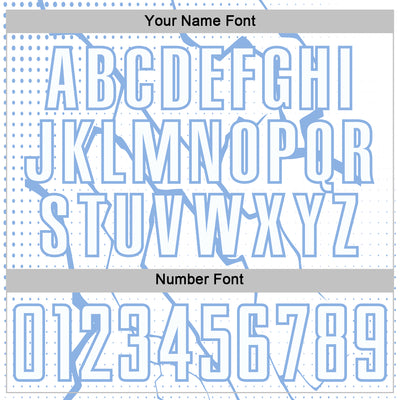 Custom White Light Blue Lightning Sports Sublimation Soccer Uniform Jersey