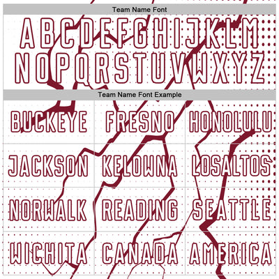 Custom White Crimson Lightning Sports Sublimation Soccer Uniform Jersey