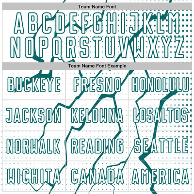 Custom White Teal Lightning Sports Sublimation Soccer Uniform Jersey