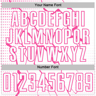 Custom White Pink Lightning Sports Sublimation Soccer Uniform Jersey