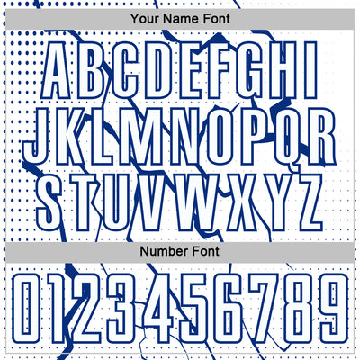 Custom White Royal Lightning Sports Sublimation Soccer Uniform Jersey