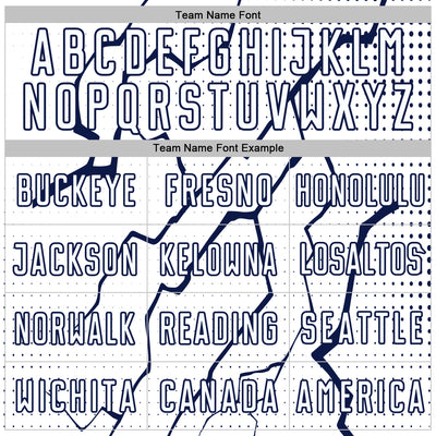 Custom White Navy Lightning Sports Sublimation Soccer Uniform Jersey