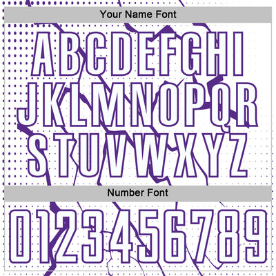 Custom White Purple Lightning Sports Sublimation Soccer Uniform Jersey