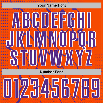 Custom Orange Purple-White Lightning Sports Sublimation Soccer Uniform Jersey