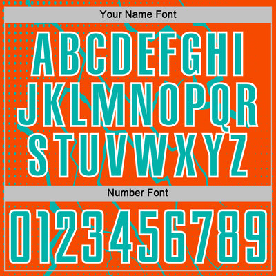 Custom Orange Aqua-White Lightning Sports Sublimation Soccer Uniform Jersey