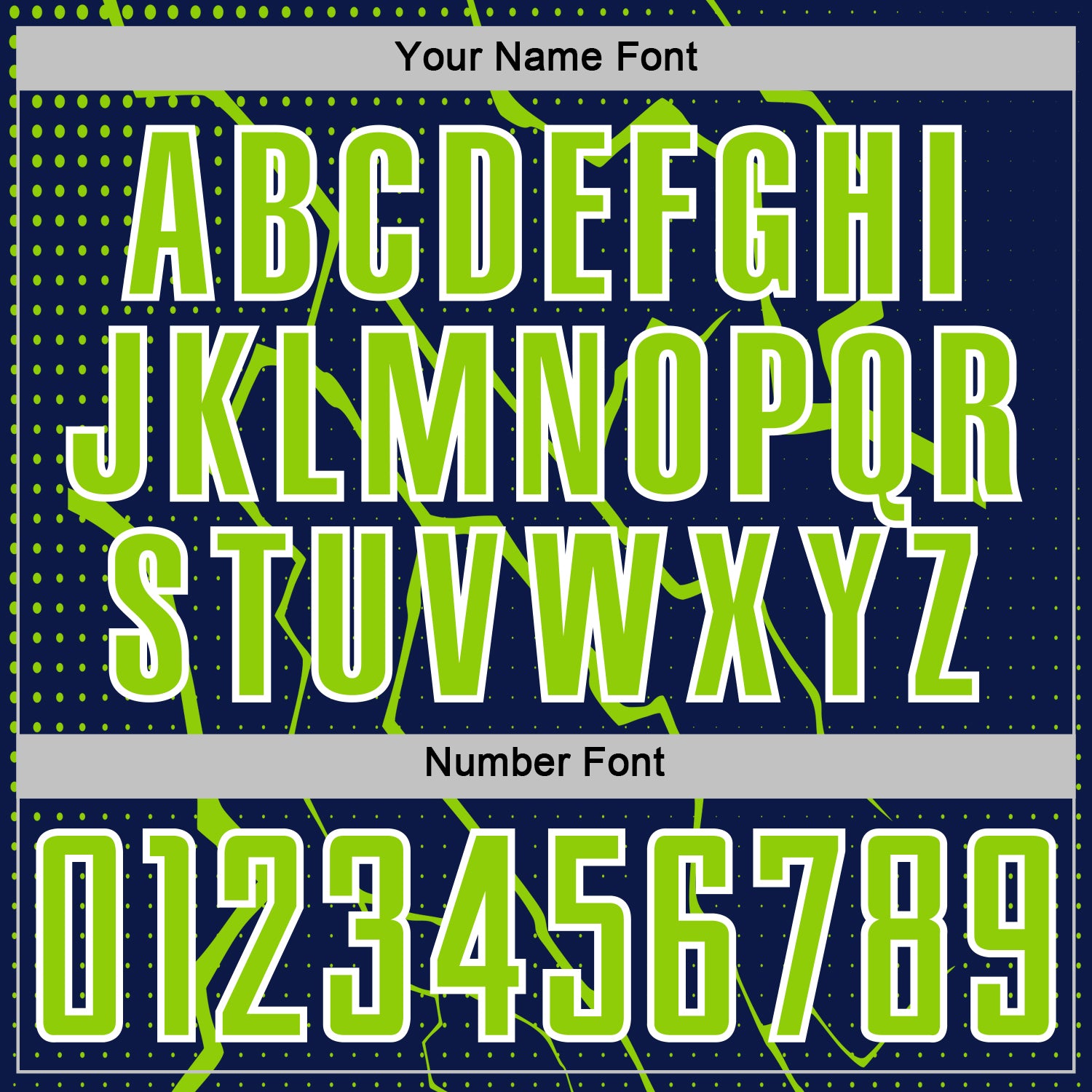Custom Navy Neon Green-White Lightning Sports Sublimation Soccer Uniform Jersey