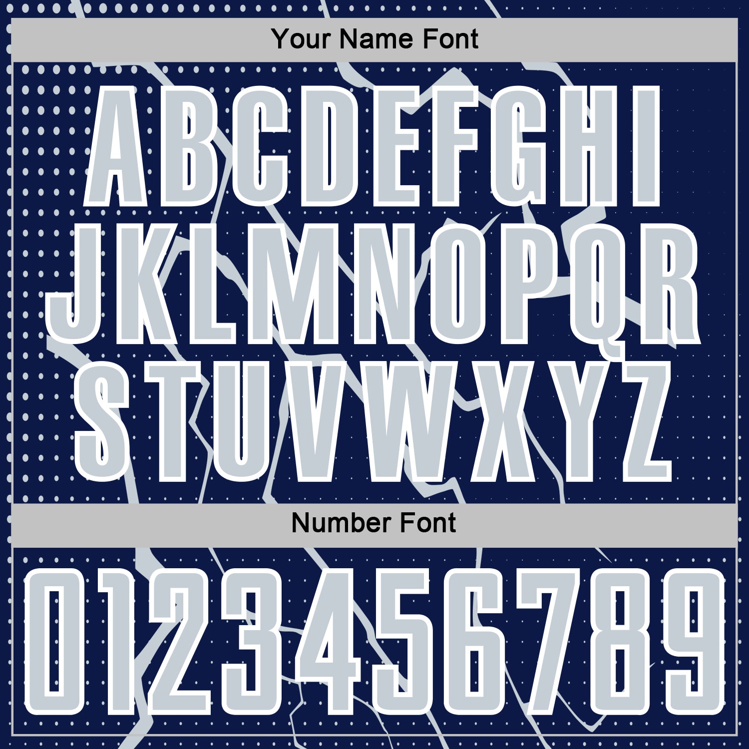 Custom Navy Silver-White Lightning Sports Sublimation Soccer Uniform Jersey