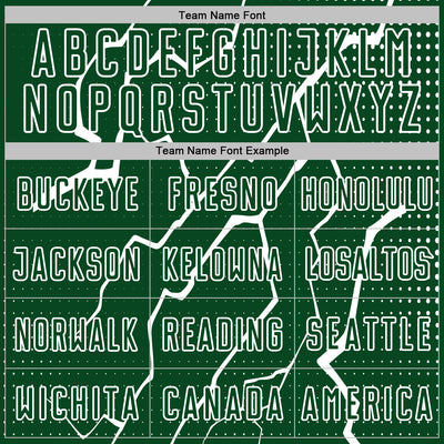 Custom Green White Lightning Sports Sublimation Soccer Uniform Jersey