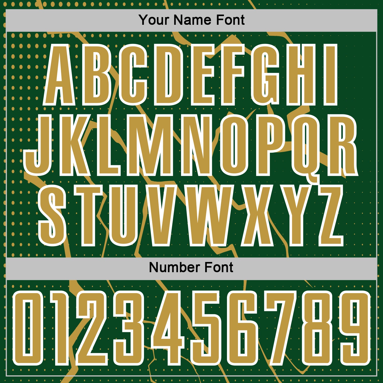 Custom Green Old Gold-White Lightning Sports Sublimation Soccer Uniform Jersey