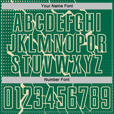 Custom Kelly Green Cream Lightning Sports Sublimation Soccer Uniform Jersey