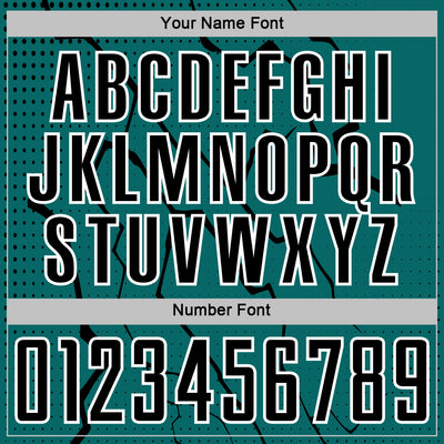 Custom Teal Black-White Lightning Sports Sublimation Soccer Uniform Jersey