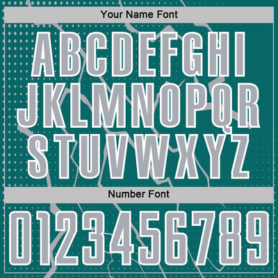 Custom Teal Gray-White Lightning Sports Sublimation Soccer Uniform Jersey