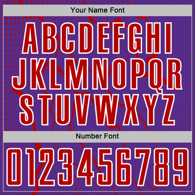 Custom Purple Red-White Lightning Sports Sublimation Soccer Uniform Jersey