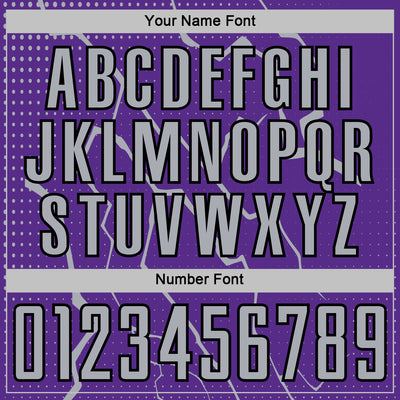 Custom Purple Gray-Black Lightning Sports Sublimation Soccer Uniform Jersey