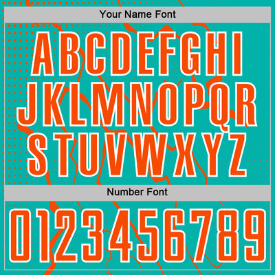 Custom Aqua Orange-White Lightning Sports Sublimation Soccer Uniform Jersey