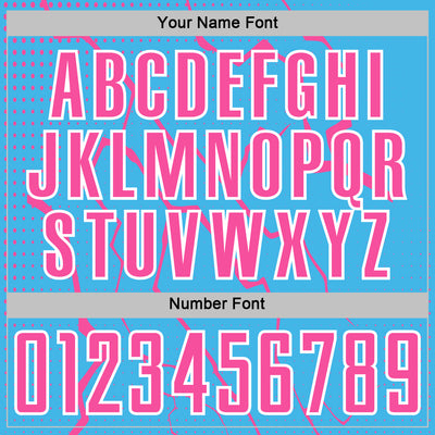 Custom Sky Blue Pink-White Lightning Sports Sublimation Soccer Uniform Jersey