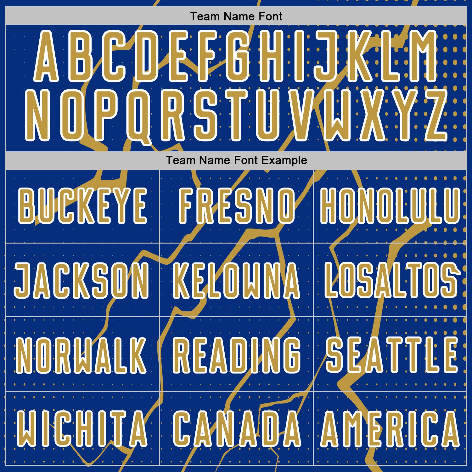 Custom Royal Old Gold-White Lightning Sports Sublimation Soccer Uniform Jersey