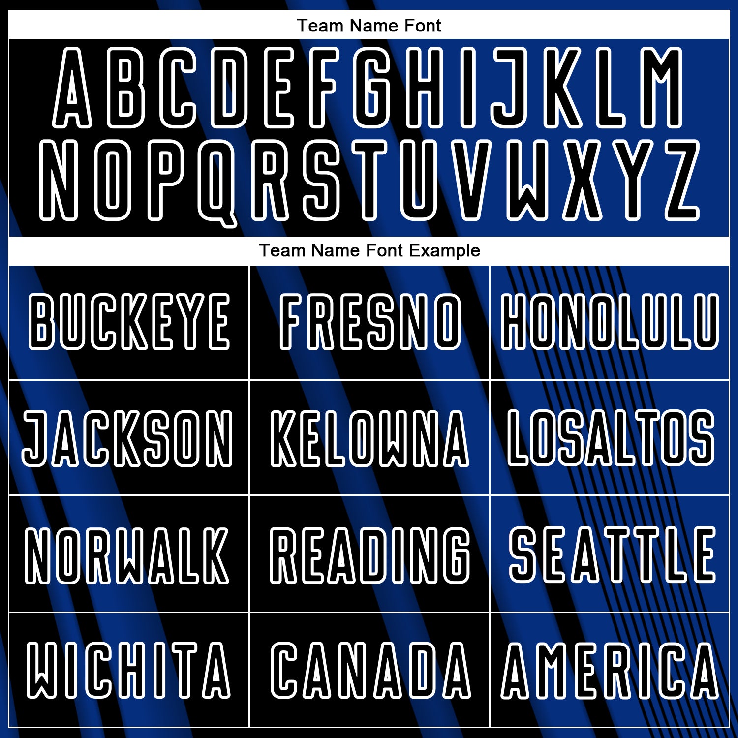 Custom Royal Black-White Lines Sports Sublimation Soccer Uniform Jersey