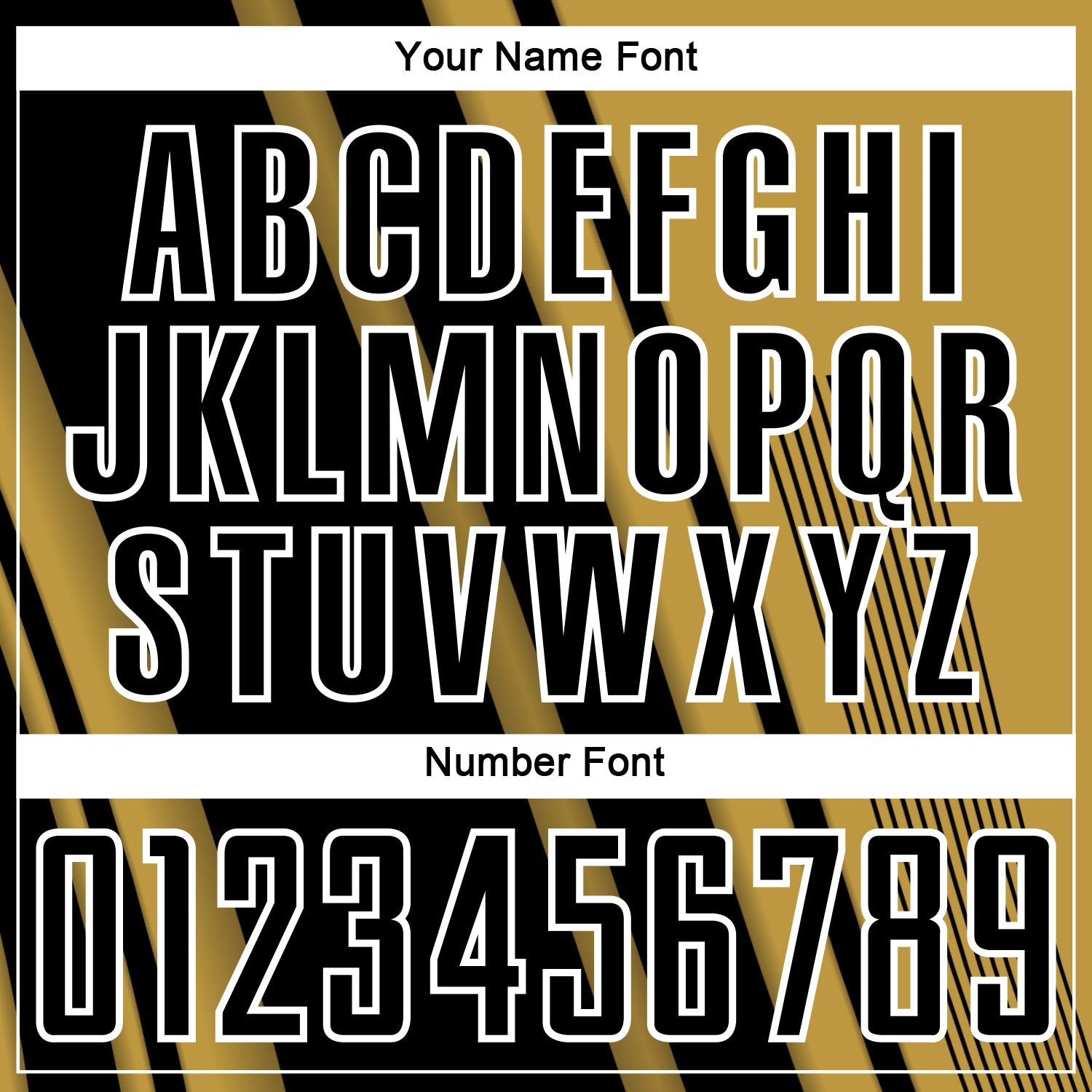 Custom Old Gold Black-White Lines Sports Sublimation Soccer Uniform Jersey