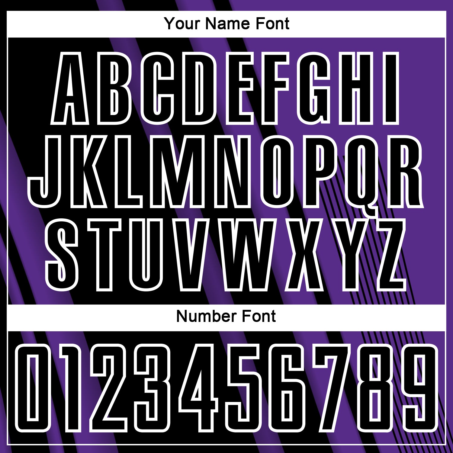 Custom Purple Black-White Lines Sports Sublimation Soccer Uniform Jersey