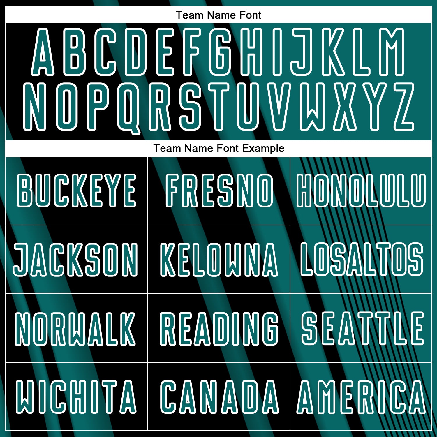 Custom Teal Black-White Lines Sports Sublimation Soccer Uniform Jersey