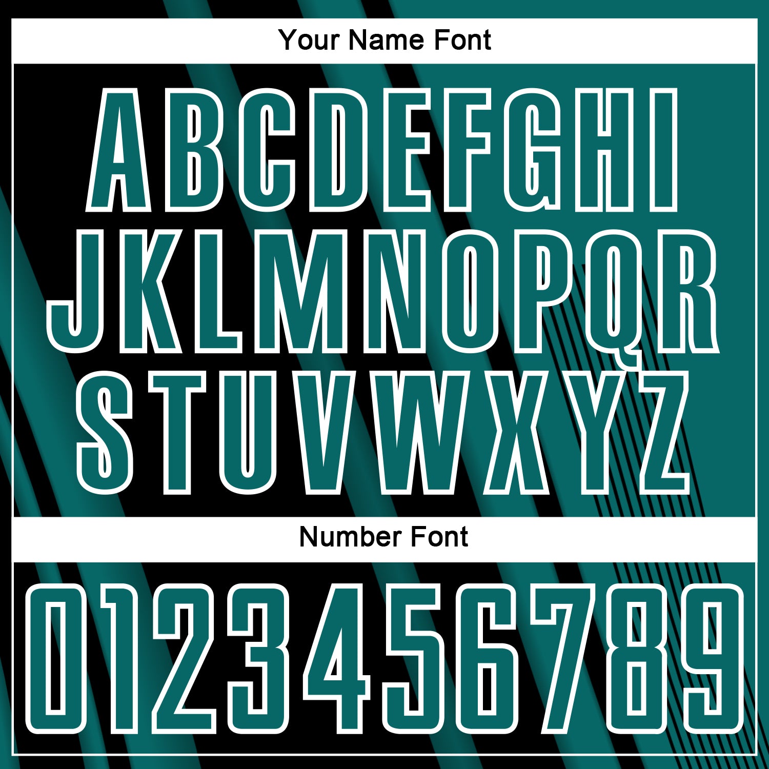 Custom Teal Black-White Lines Sports Sublimation Soccer Uniform Jersey