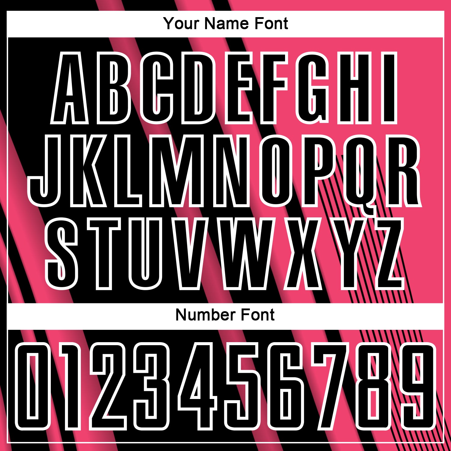 Custom Neon Pink Black-White Lines Sports Sublimation Soccer Uniform Jersey