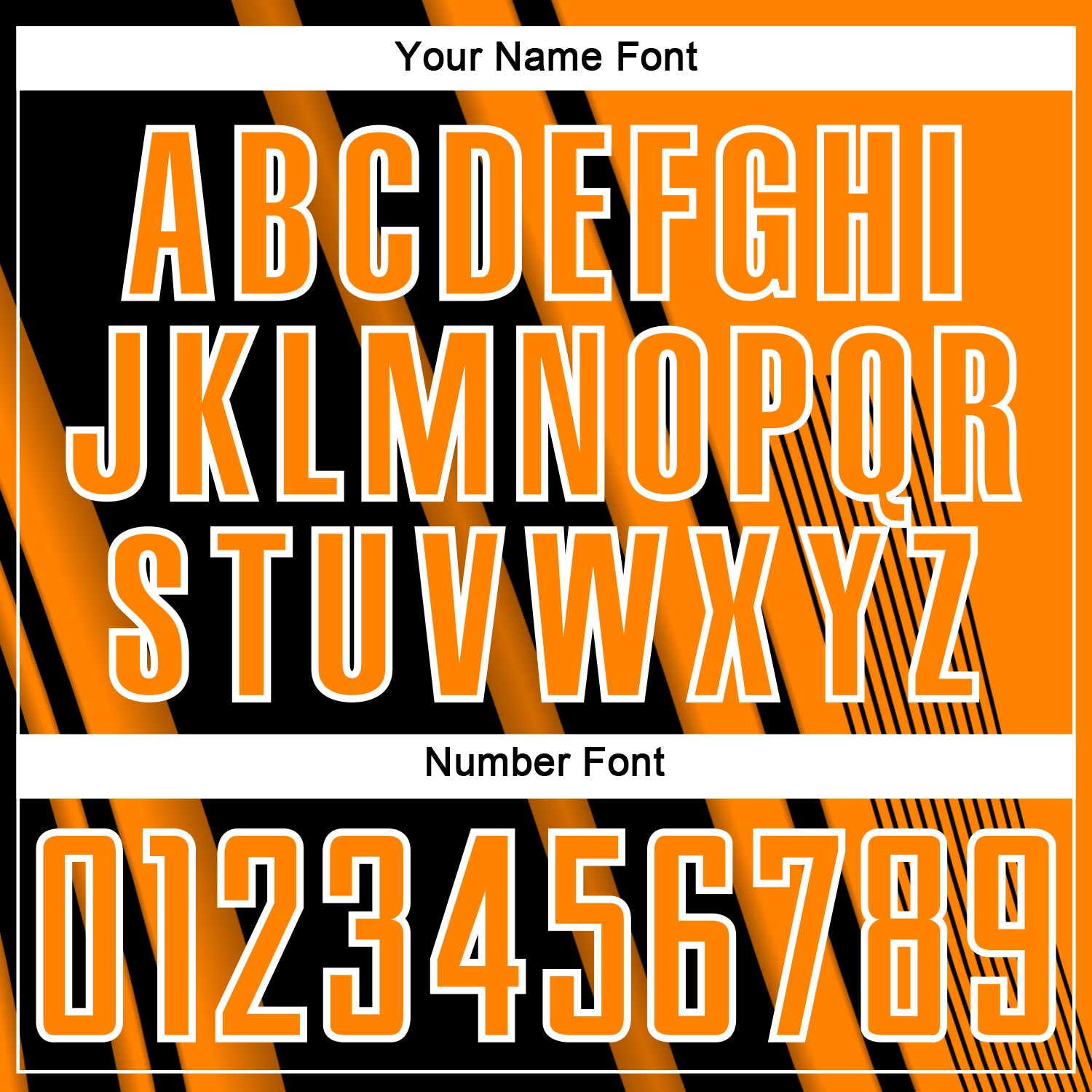 Custom Bay Orange Black-White Lines Sports Sublimation Soccer Uniform Jersey