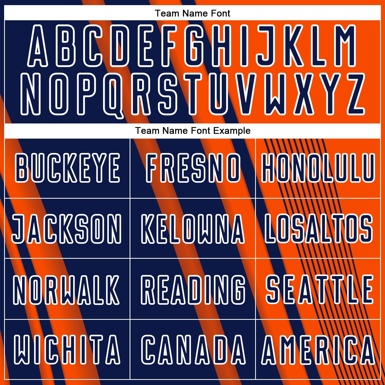 Custom Orange Navy-White Lines Sports Sublimation Soccer Uniform Jersey