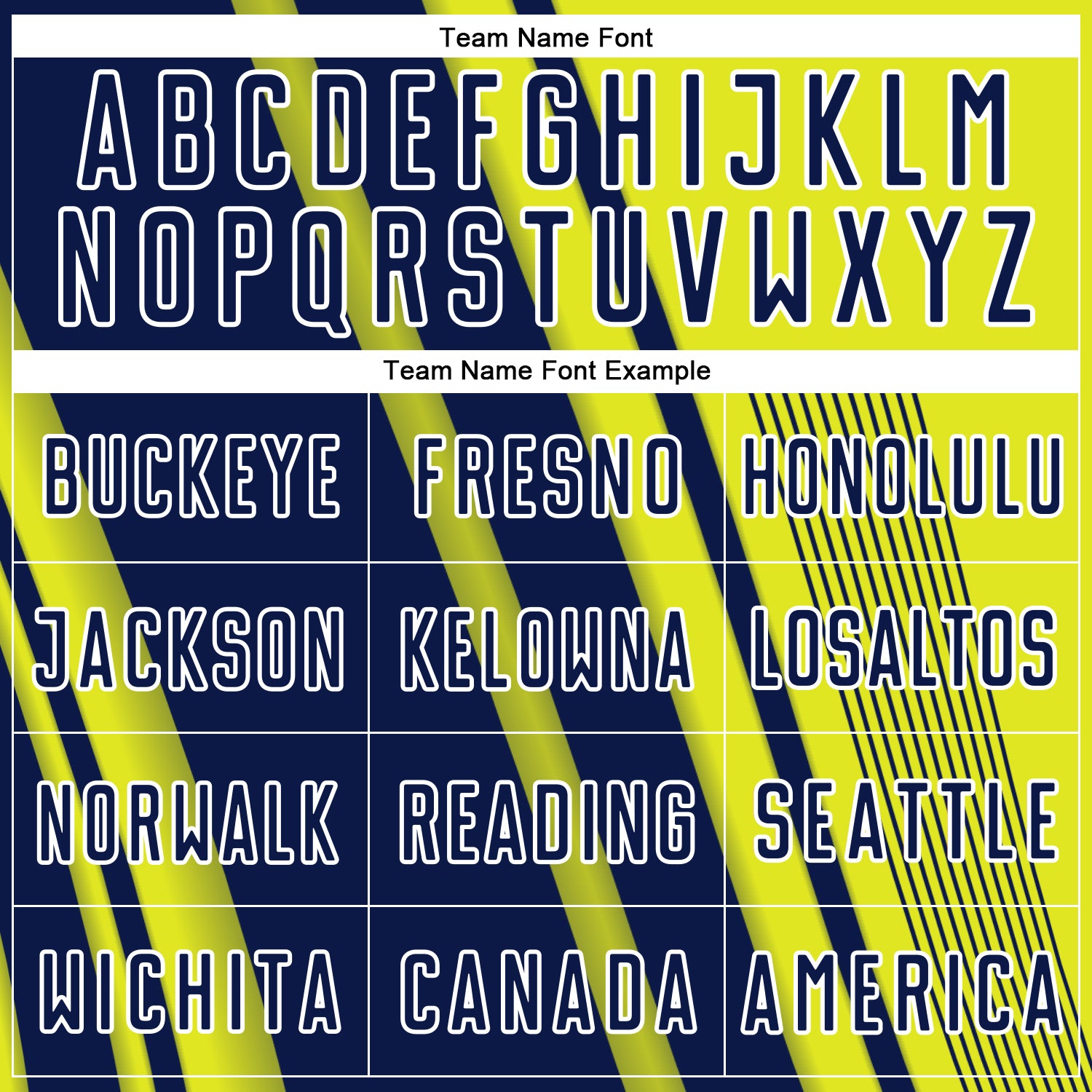 Custom Neon Yellow Navy-White Lines Sports Sublimation Soccer Uniform Jersey