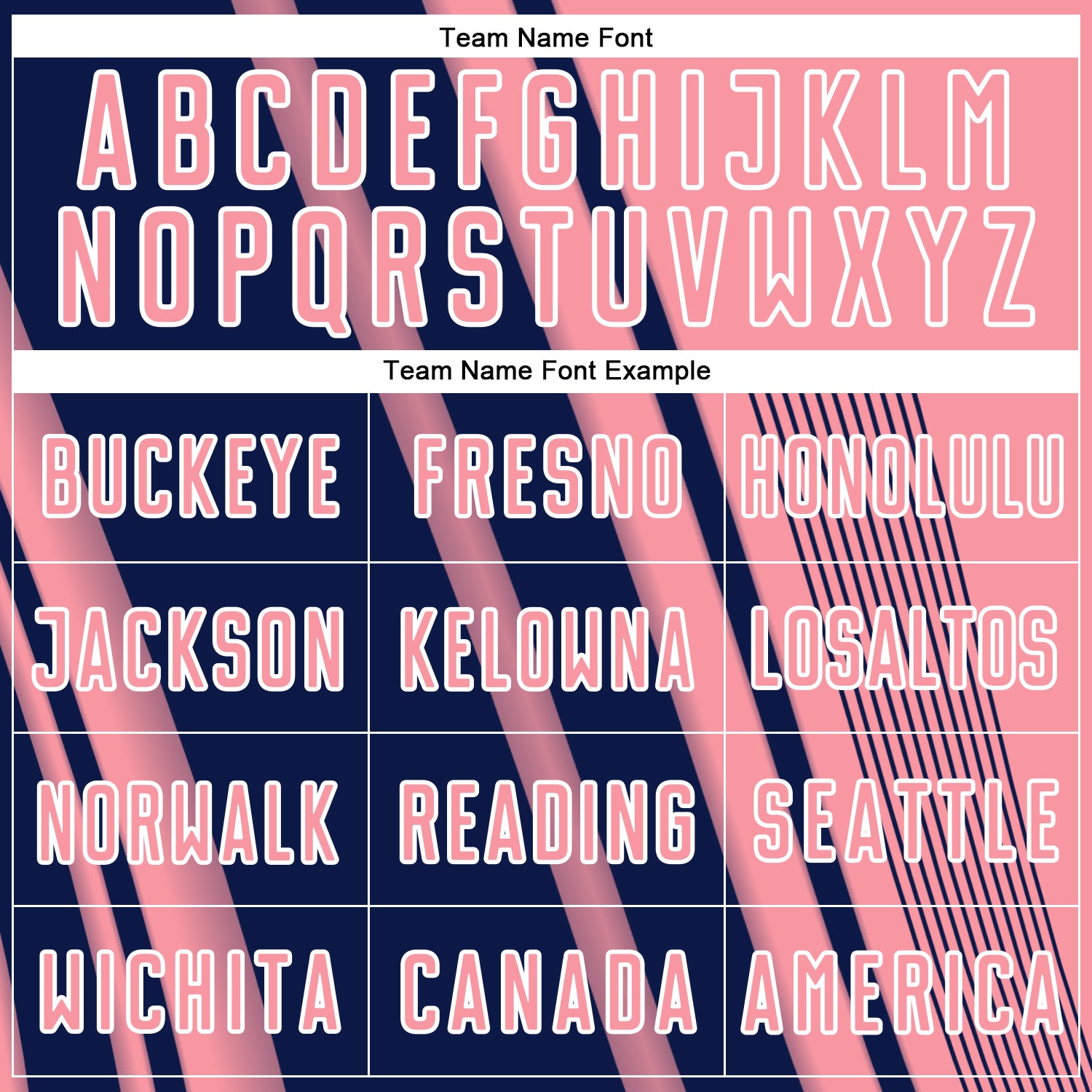 Custom Medium Pink Navy-White Lines Sports Sublimation Soccer Uniform Jersey