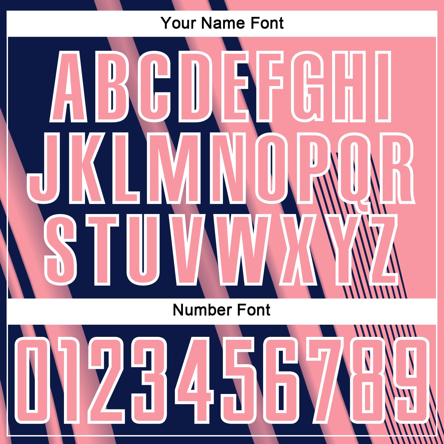 Custom Medium Pink Navy-White Lines Sports Sublimation Soccer Uniform Jersey