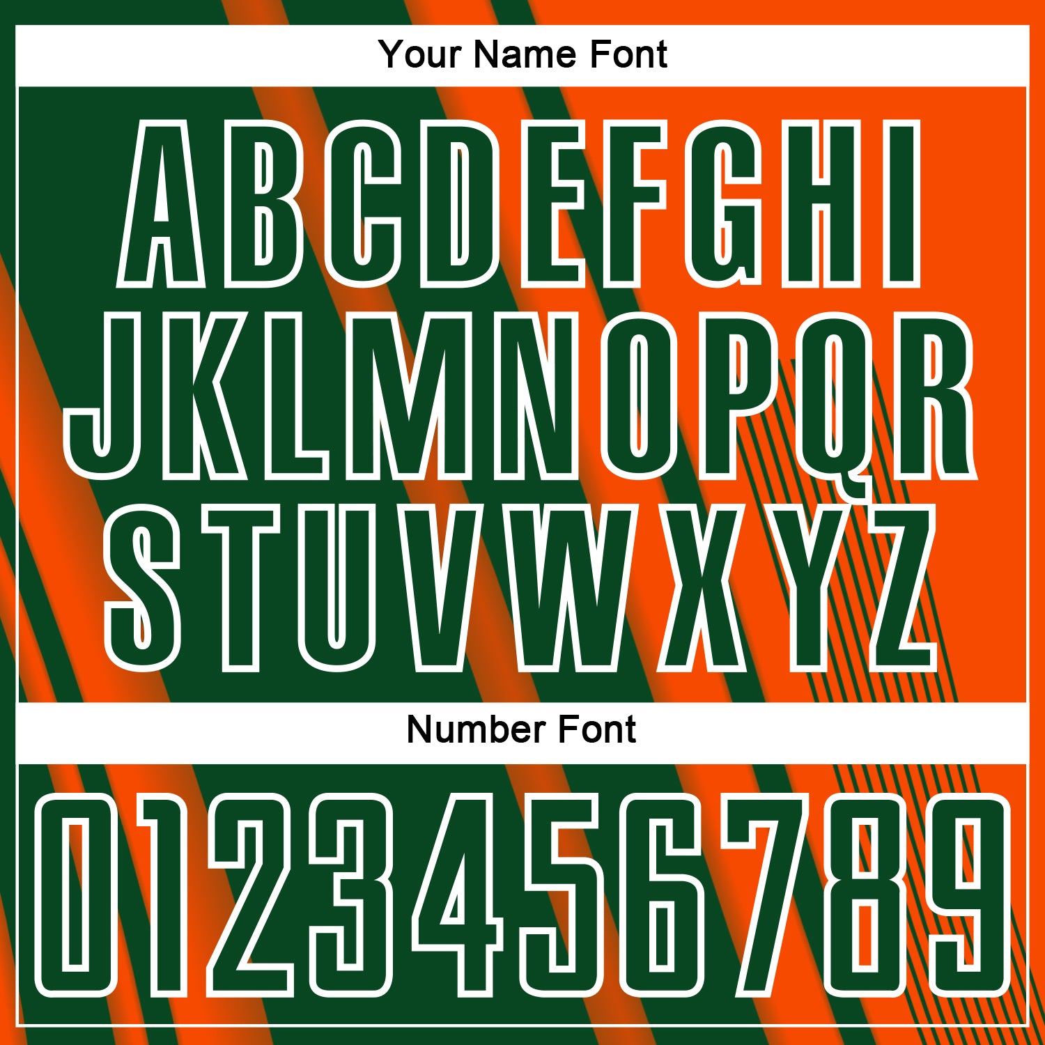 Custom Orange Green-White Lines Sports Sublimation Soccer Uniform Jersey