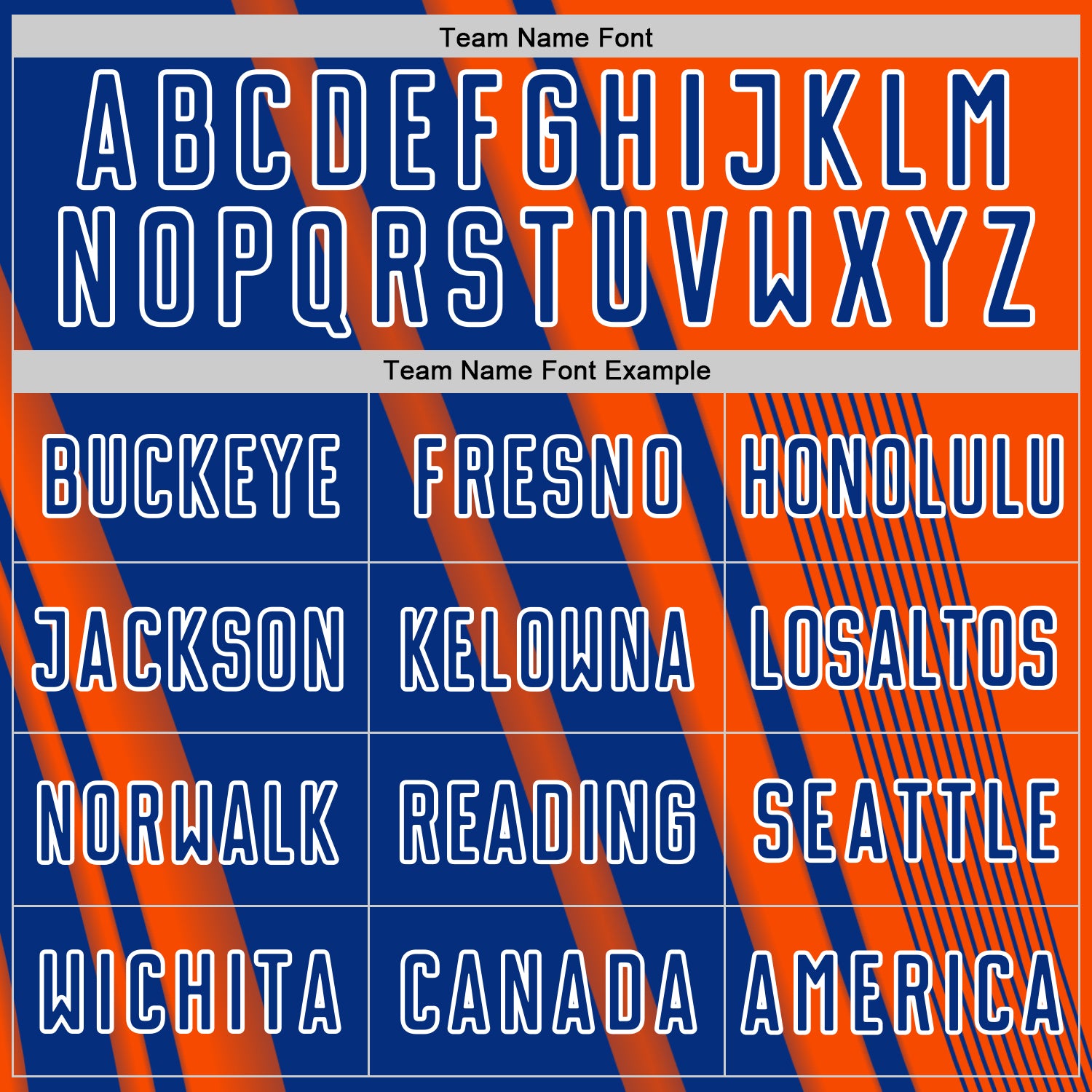 Custom Orange Royal-White Lines Sports Sublimation Soccer Uniform Jersey