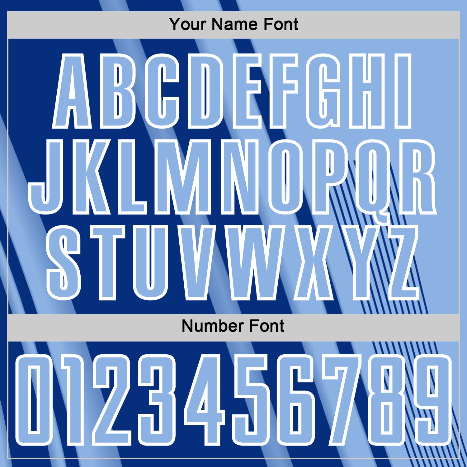 Custom Light Blue Royal-White Lines Sports Sublimation Soccer Uniform Jersey