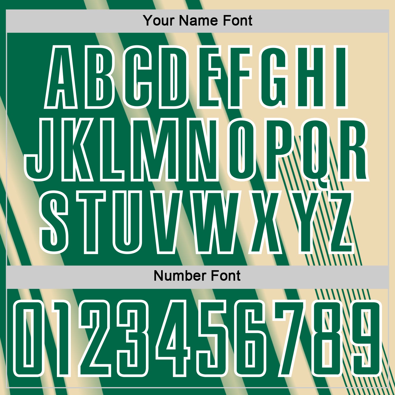 Custom Cream Kelly Green-White Lines Sports Sublimation Soccer Uniform Jersey