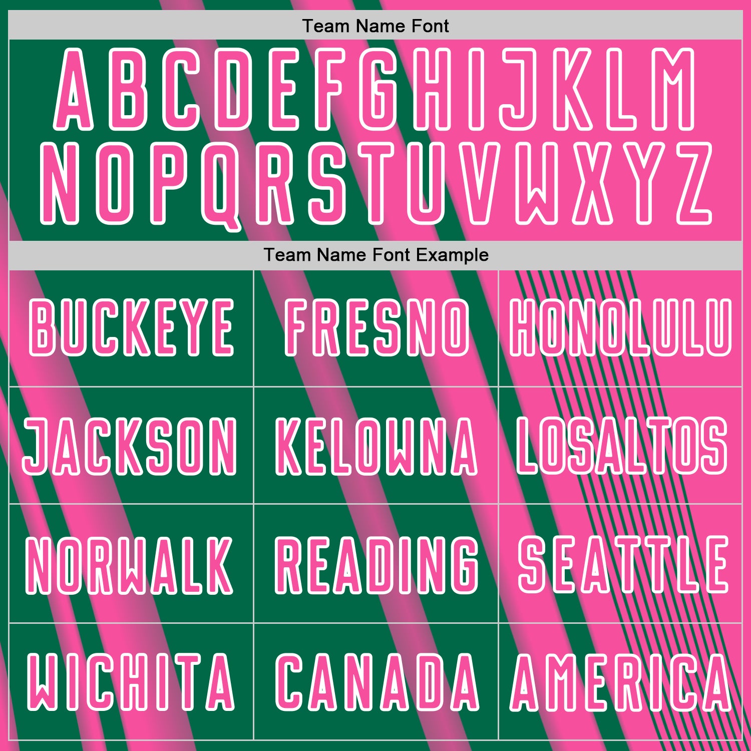 Custom Pink Kelly Green-White Lines Sports Sublimation Soccer Uniform Jersey