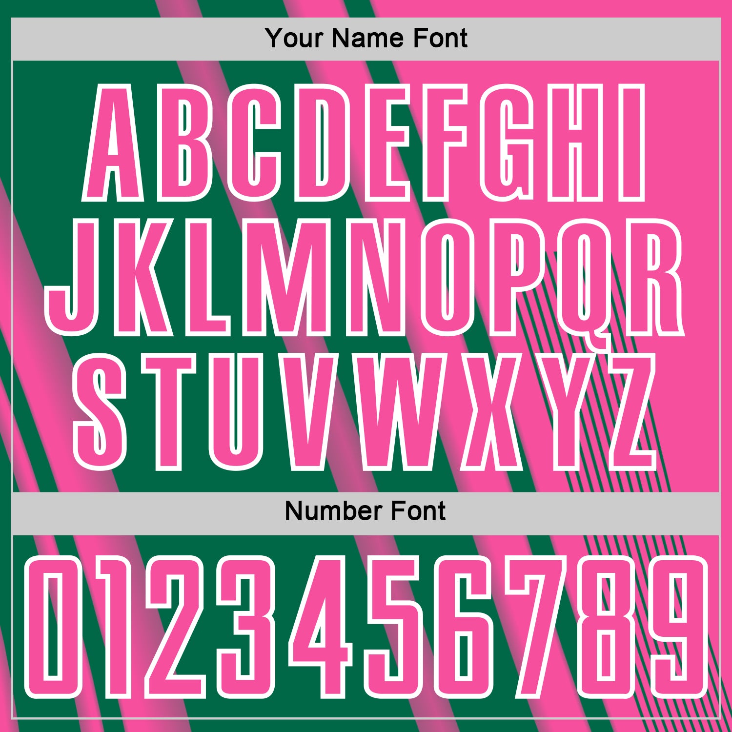 Custom Pink Kelly Green-White Lines Sports Sublimation Soccer Uniform Jersey