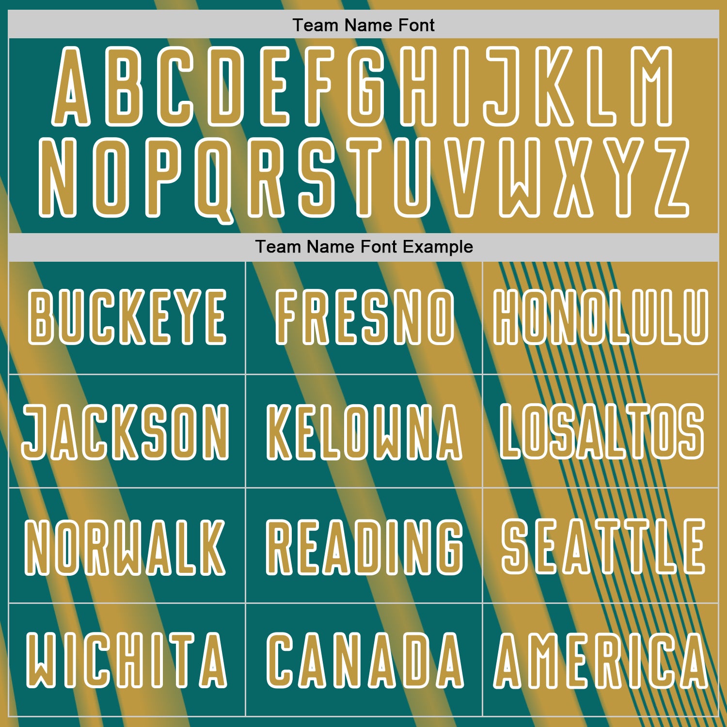 Custom Old Gold Teal-White Lines Sports Sublimation Soccer Uniform Jersey