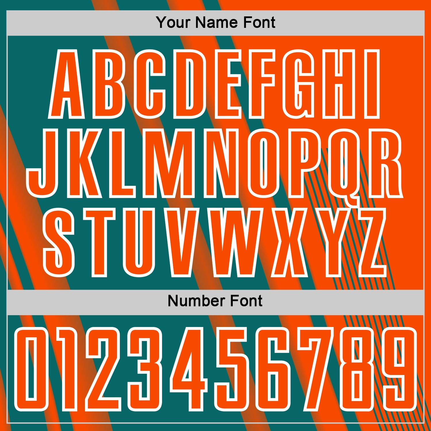 Custom Orange Teal-White Lines Sports Sublimation Soccer Uniform Jersey