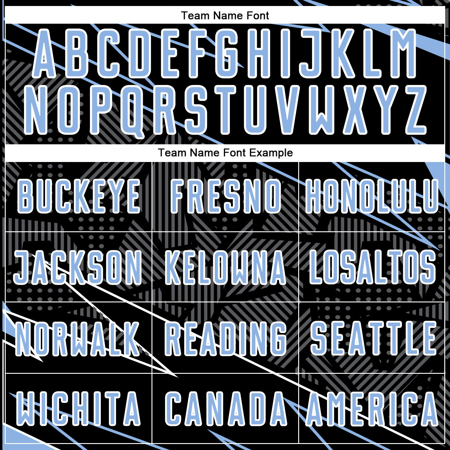 Custom Black Light Blue-White Lines Sports Sublimation Soccer Uniform Jersey