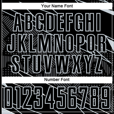 Custom Black Silver Lines Sports Sublimation Soccer Uniform Jersey