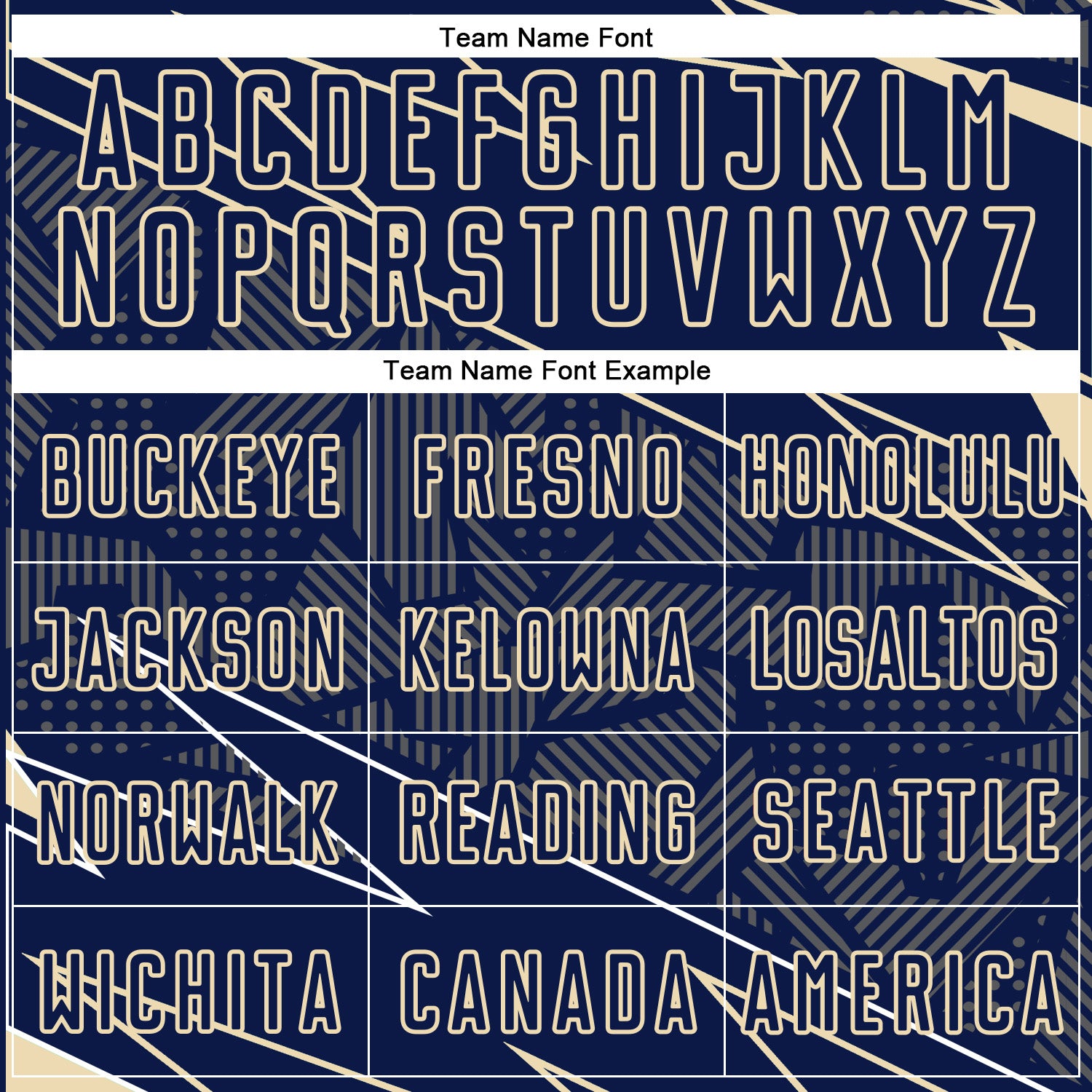 Custom Navy Cream Lines Sports Sublimation Soccer Uniform Jersey