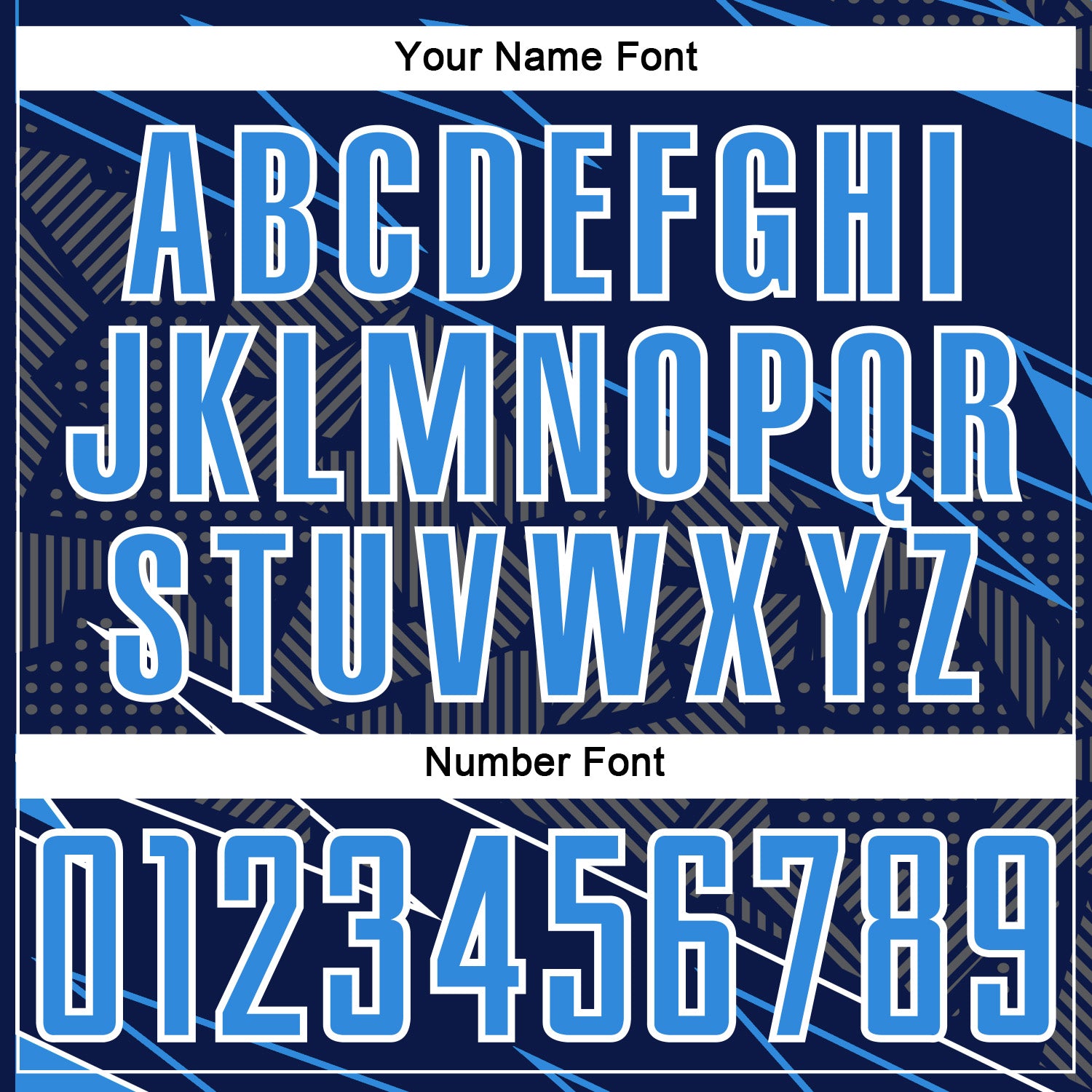 Custom Navy Powder Blue-White Lines Sports Sublimation Soccer Uniform Jersey