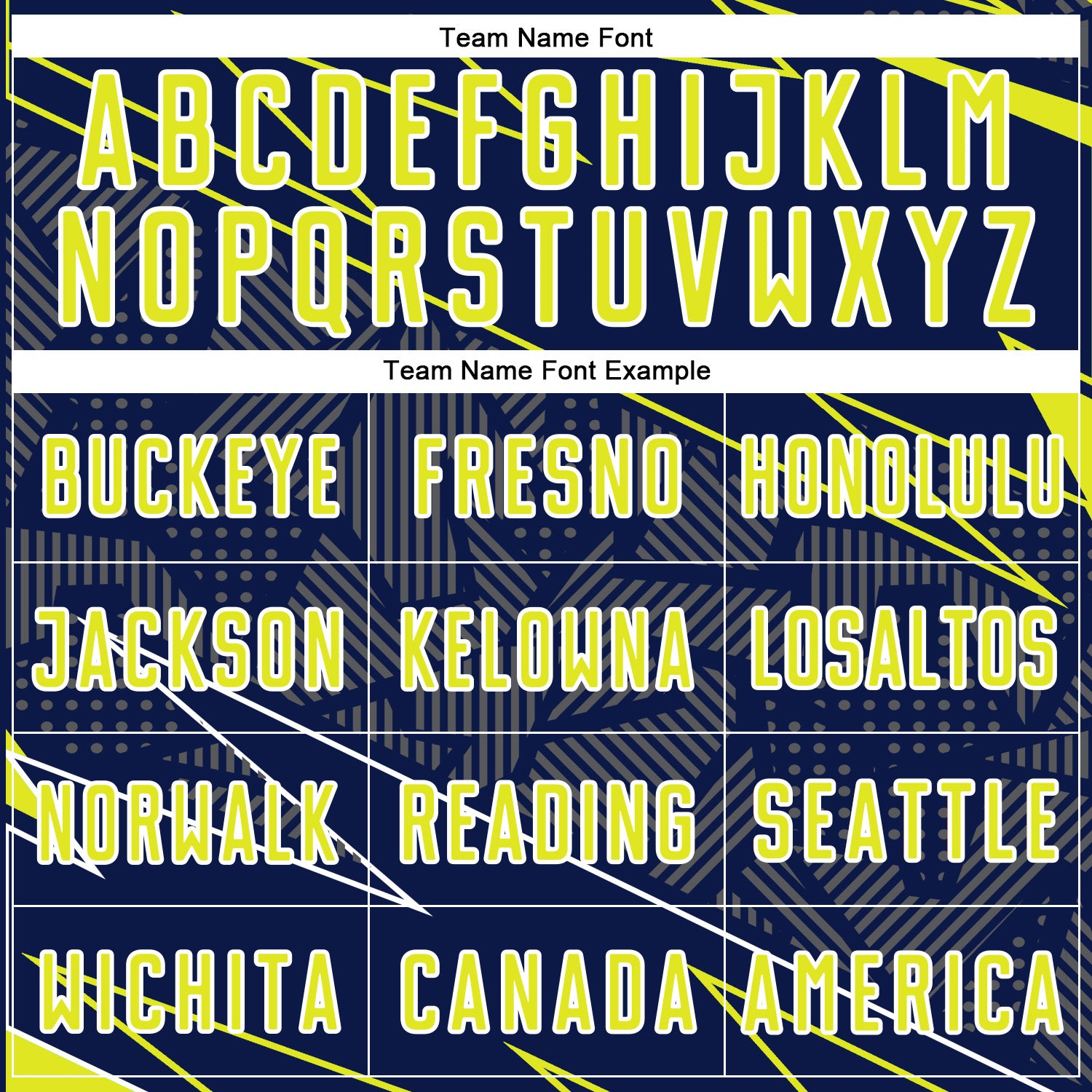 Custom Navy Neon Yellow-White Lines Sports Sublimation Soccer Uniform Jersey