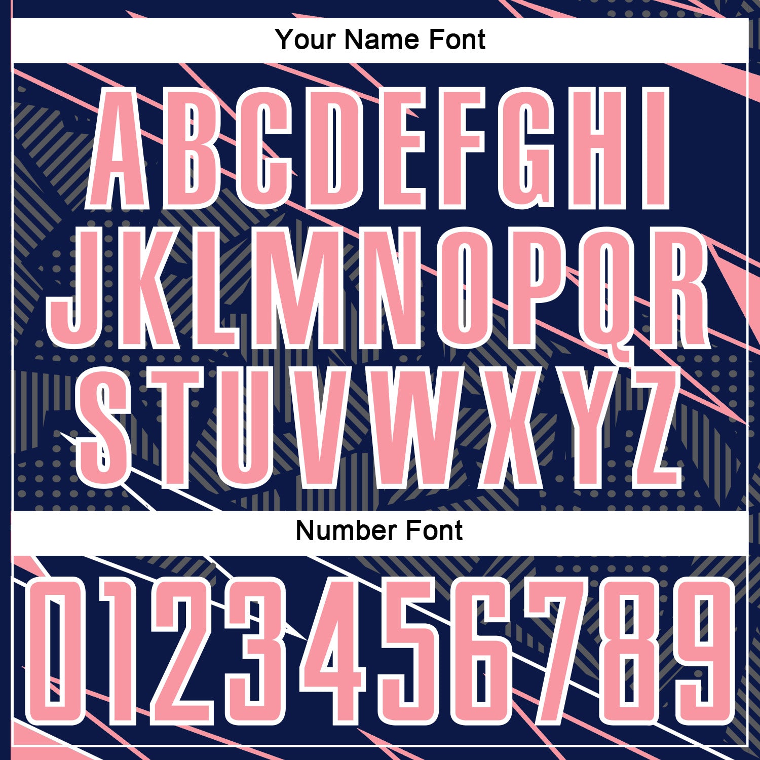 Custom Navy Medium Pink-White Lines Sports Sublimation Soccer Uniform Jersey