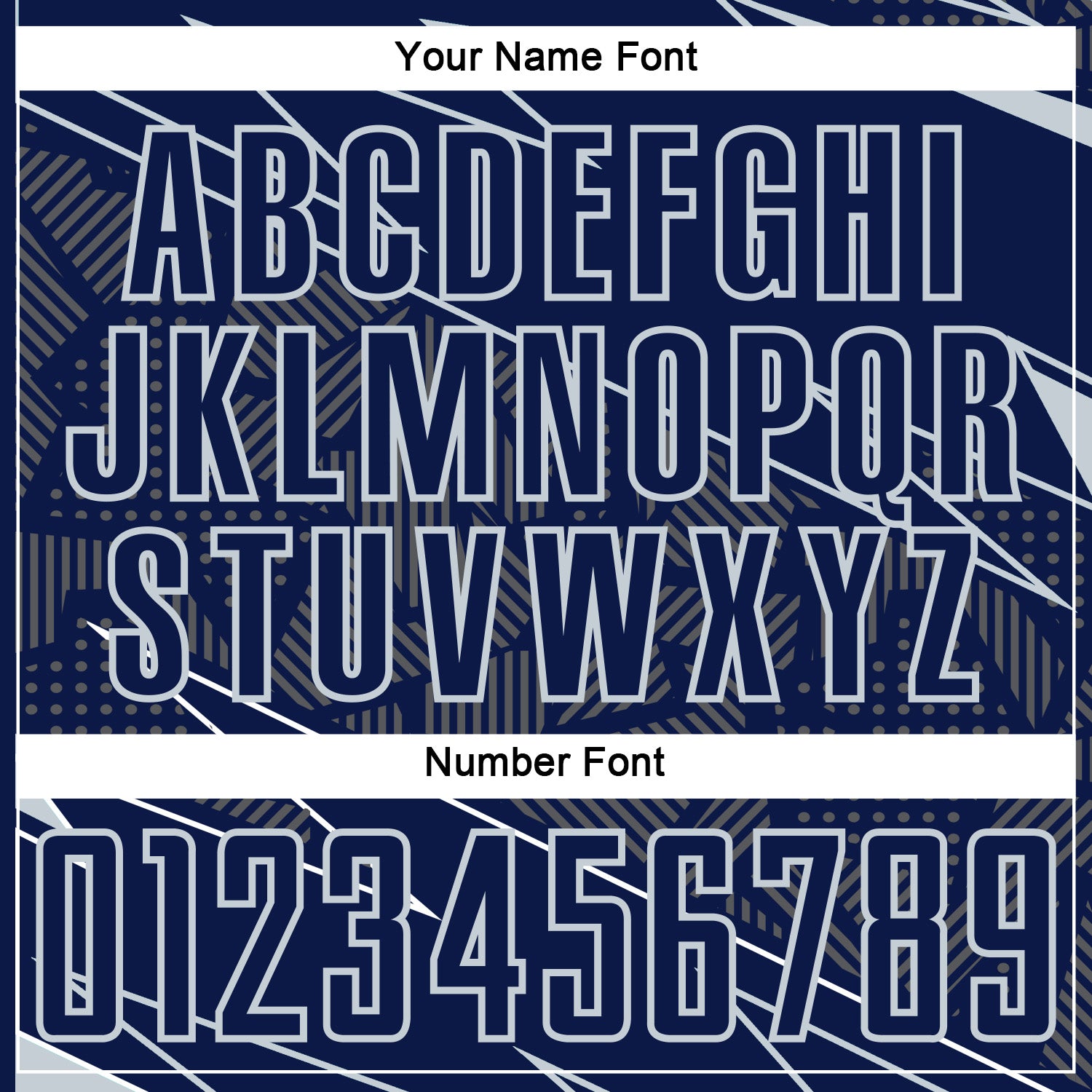 Custom Navy Silver Lines Sports Sublimation Soccer Uniform Jersey