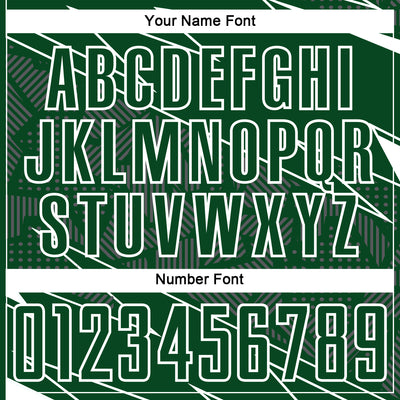 Custom Green White Lines Sports Sublimation Soccer Uniform Jersey